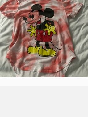 Disney Tie-Dye Mickey Mouse Short Sleeve Tee Size Small